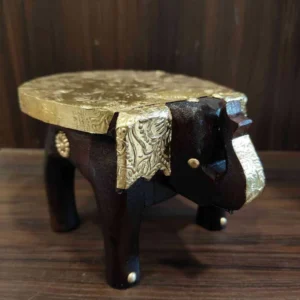 Elephant Stool Brass 4Inch