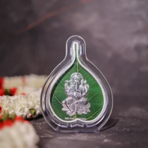 Paan Ganpati Frame 999 silver plated