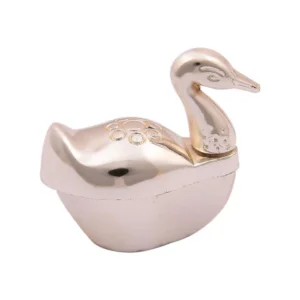 Swan Kumkum Box Small Silver