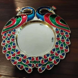 Peacock Kumkum Plate