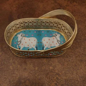 Pichwai Oval Basket4x8