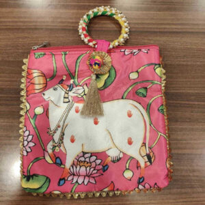 Pichwai Cow Bag Double Side Printed