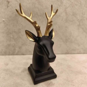 Royal Deer Face Figurine