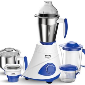 Preethi Blue Leaf Platinum 5.0 Mixer grinder | 15 Years of Trust, Now with upgraded design | 750 watt, 4 jars incl Super Extractor & Grind 'N' Store jar | Lifelong Free Service