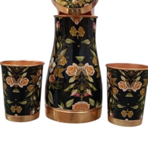 COPPER TRIO POT + GLASS GIFT SET