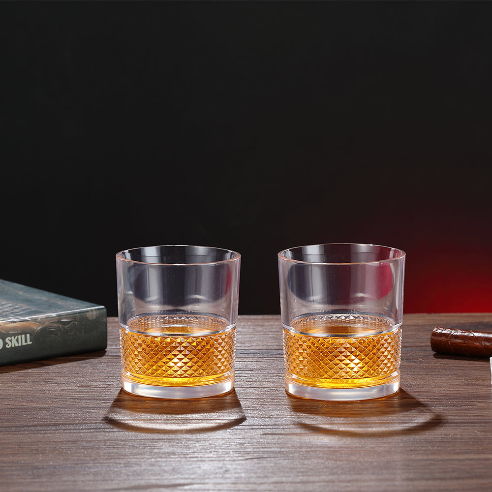 Sanjeev Kapoor - Bangkok Whisky Glass - 330 ML, Set of 6 PCS