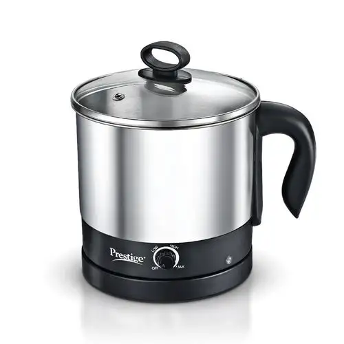 Prestige PMC 3.0+ Stainless Steel Outer Lid Multi Cooker 1.5L -Idli Stand with 3 Plates, Egg Boiling Rack with Stand, Steamer | Multi Kettle