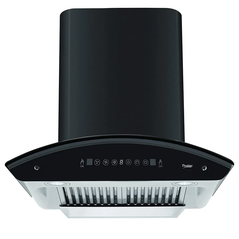 Prestige Oscar 600 IOT Enabled KitchenHood chimney with Installation Kit(Baffle Filter, Powerful Suction 1000m3/hr, Safesense Technology, Auto Clean, Gas Leak Detector, Revolutionary Motion Sensor)