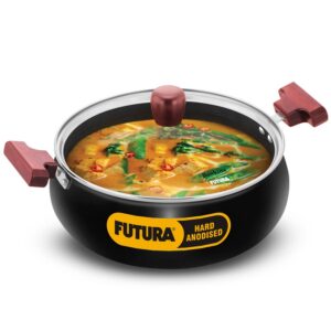 Hawkins Futura Cook N Serve Handis W/Glass Lid Ib 5Ltr