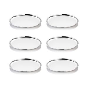 KESARIYA SS CHINA PLATE DELUXE(SET OF 6)