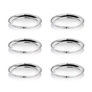 KESARIYA SS KANCHAN PLATE DELUXE(SET OF 6)