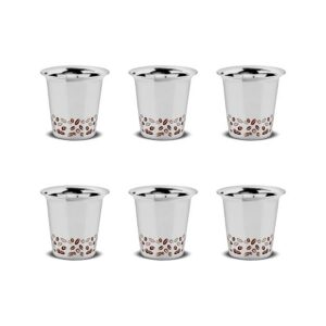 KESARIYA SS AROMA COFFEE GLASS (SET OF 6)
