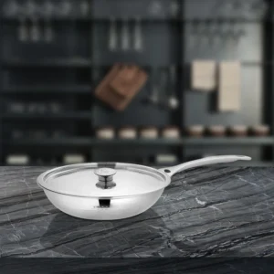 Shri & Sam Platinum Plan Fry Pan W/L SS 22 CM