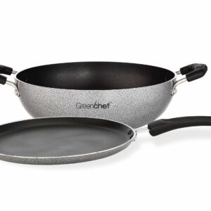 GREENCHEF TWIN PACK N/S 2PCS GIFT SET KADAI 230MM & TAWA 280MM