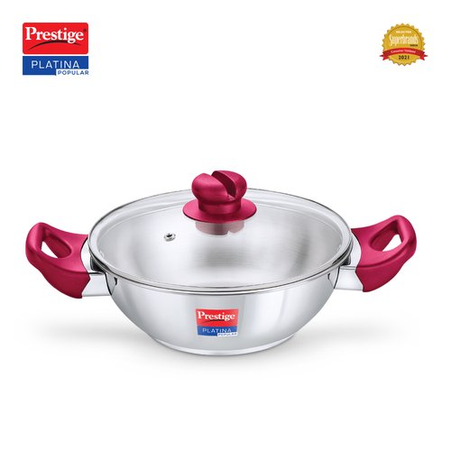 Prestige Kadai-Platina Pop 200Mm W/Lid
