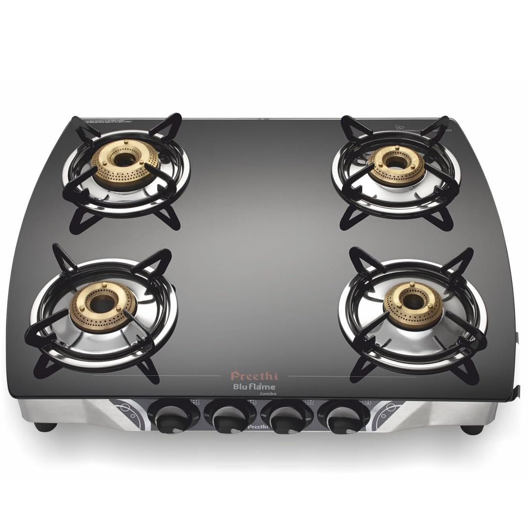 Preethi Gas Stove – Jumbo -4B SS Gts106