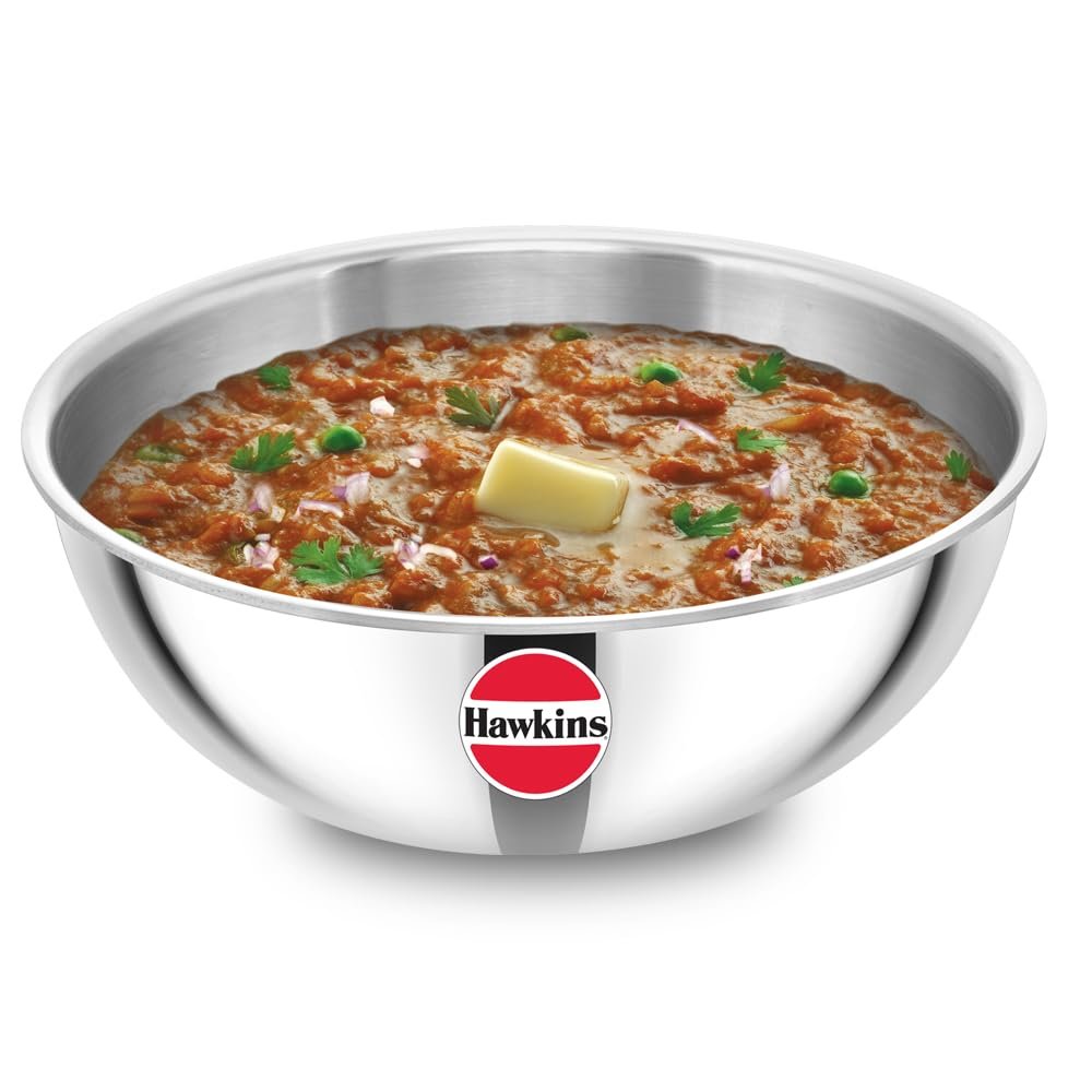 Hawkins Metro Kadhai Tri-Ply SS 22Cm