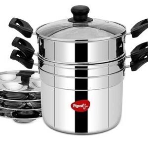 Pigeon All In 1 – SS Cookpot With Idly Plate