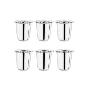 KESARIYA SS MAYURI WATER GLASS(SET OF 6)