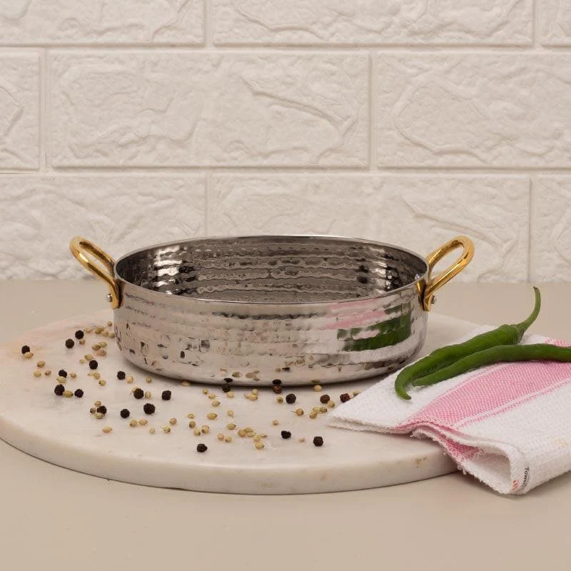 KESARIYA SS SERVING KADAI KADAI OVAL HAMMERED