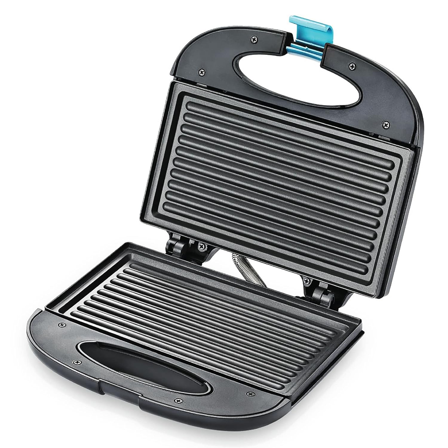 Prestige PGMFB (D) 800W Sandwich Toaster with die cast aluminium grill plates | Power indicators | Non-stick coating | Black | 1 year warranty