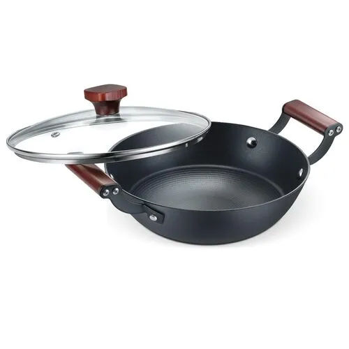 Prestige Light Weight Cast Iron Cookware Kadai 24Cm Patterned