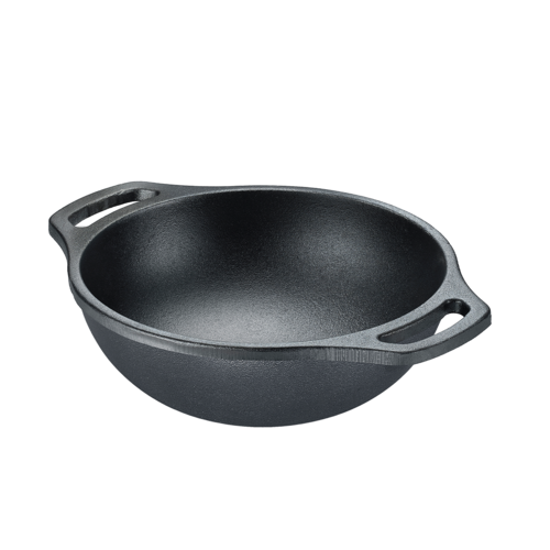 Prestige Cast Iron Smooth Finish Cookware Kadai 24Cm