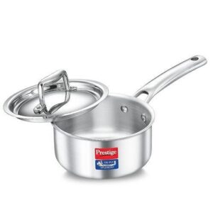 Prestige Triply Splendid Cookware Sauce Pan With Lid 18Cm