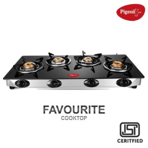 Pigeon Gas Stove Glasstop 4Br Favourite