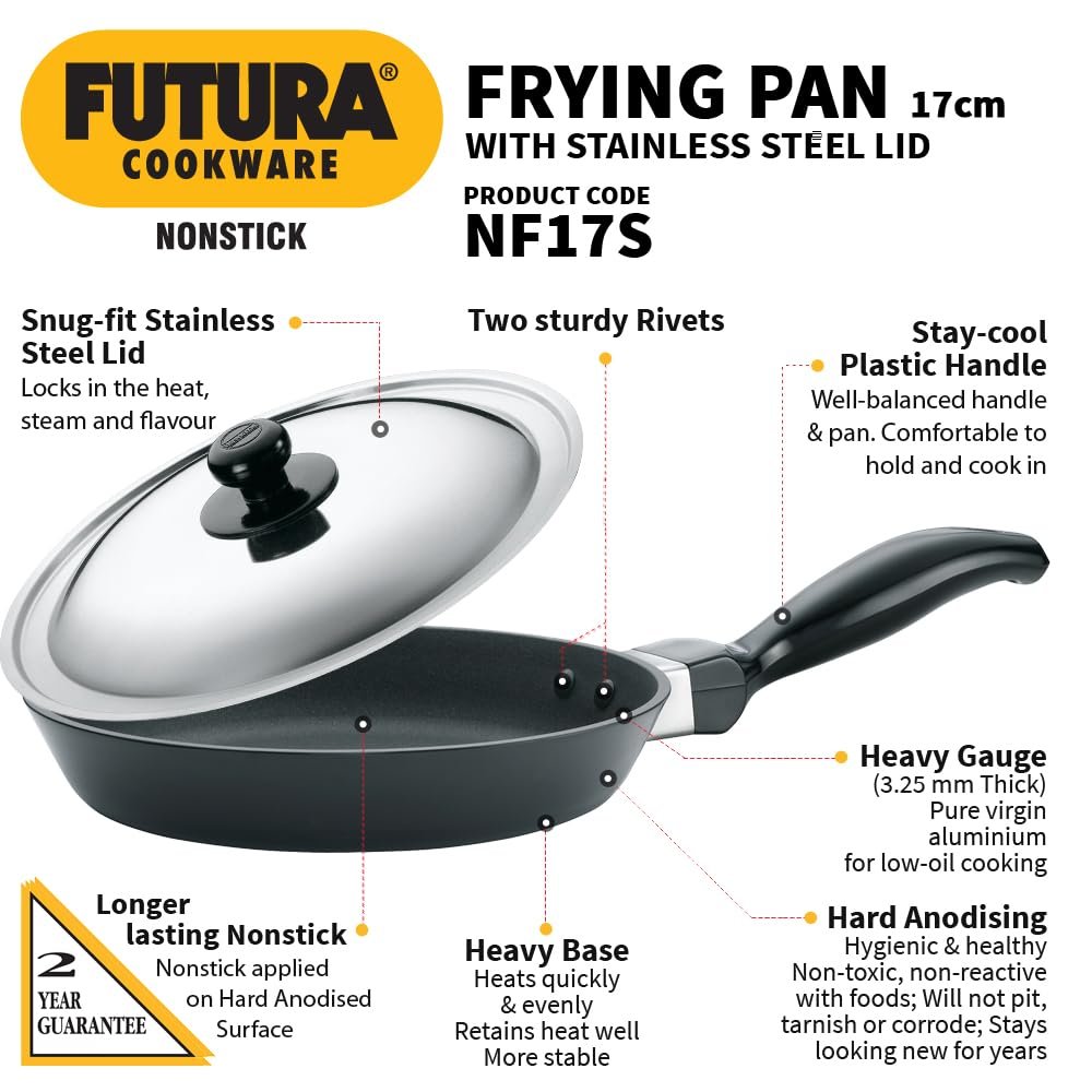 HAWKINS FUTURA NONSTICK FRYING PANS W/L 17CM - Image 2
