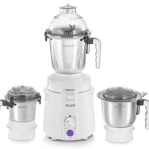 Sujata Dynamix 900 Watts Mixer Grinder | 22000 Rotations Per Min | 90 Minutes Continuous Running | 3 Versatile Jars 1500 ml, 1000 ml and 500 ml (White)