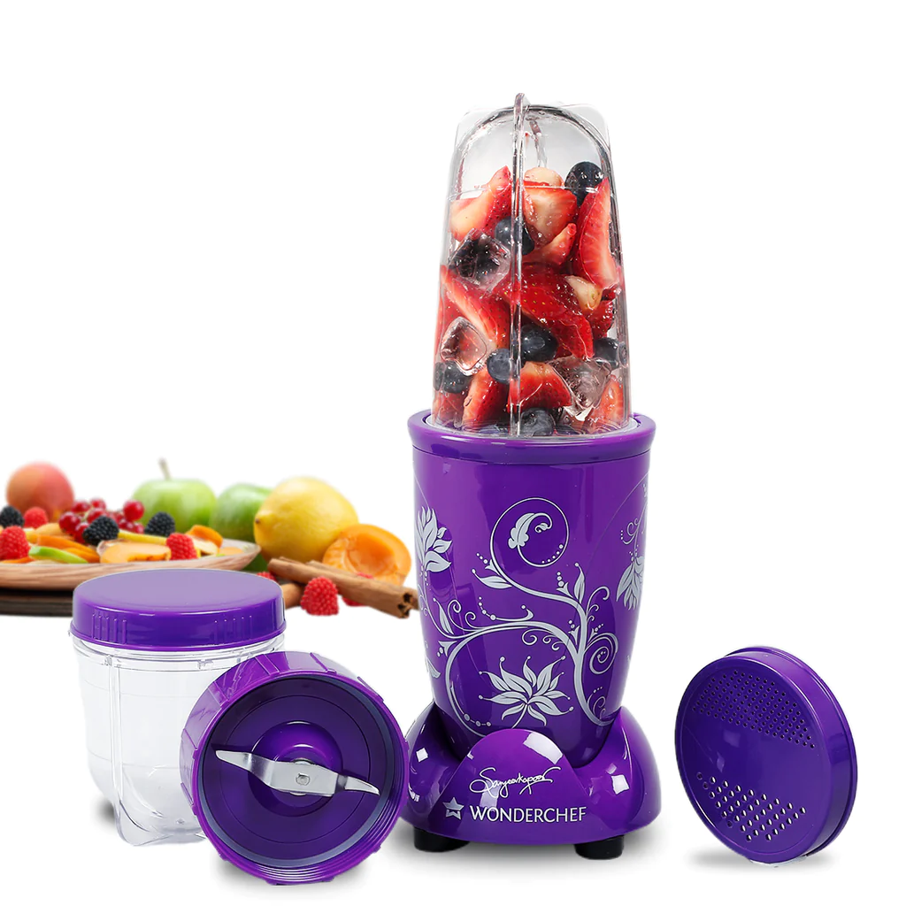 WonderChef Nutri-blend, 500W, 22000 RPM 100% Full Copper Motor, Mixer-Grinder, Blender, SS Blades, 2 unbreakable Jars, 2 Years warranty, Recipe book by Chef Sanjeev Kapoor - Image 13