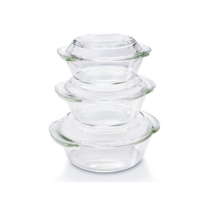 Borosil Glass Casserole - Glass Lid