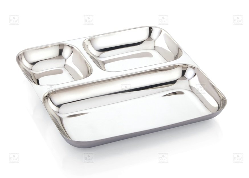 KESARIYA BIG 3 IN 1 SQUARE PLATE