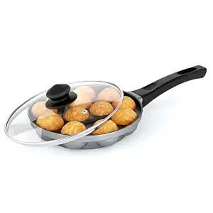 Prestige Omega Select Plus Cookware Paniyarakkal With Lid 12 Pits 20Cm