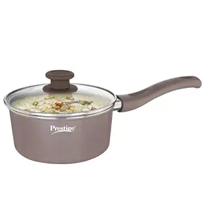 Prestige Ceraglide Cookware Sauce Pan 16Cm With Glass Lid