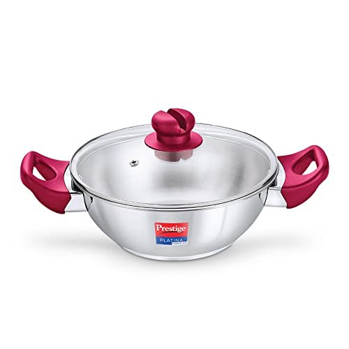 Prestige Kadai-Platina Pop 220Mm W/Lid
