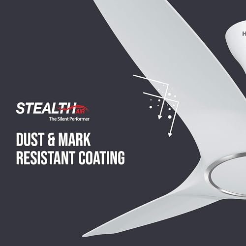 HAVELLS CEILING FAN -STEALTH PURO AIR PEARL WHITE 1250MM - Image 2