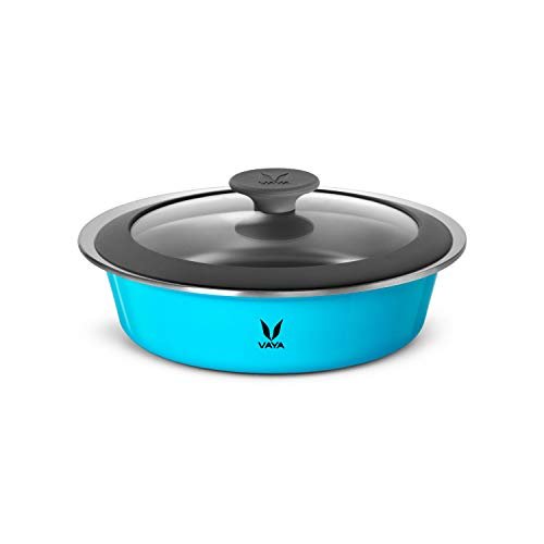 Vaya Hautecase Glass Lid-1100Ml (Azure Blue)