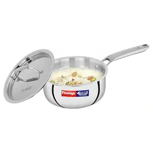 Prestige Triply Splendid Cookware Sauce Pan With Lid 16Cm
