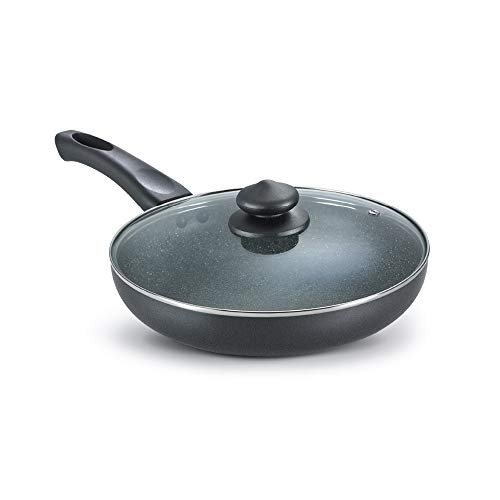 Prestige Fry Pan-Omega Dlx Granite W/Lid 240Mm