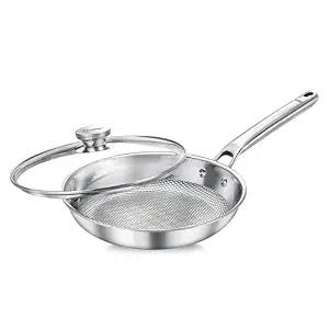 Prestige Triply Designer Cookware Fry Pan 20Cm With Glass Lid