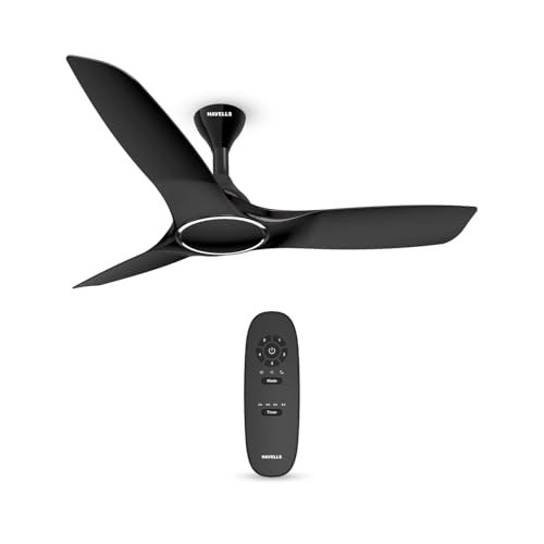 havells ceiling fan -stealth smart metallic black 1200mm