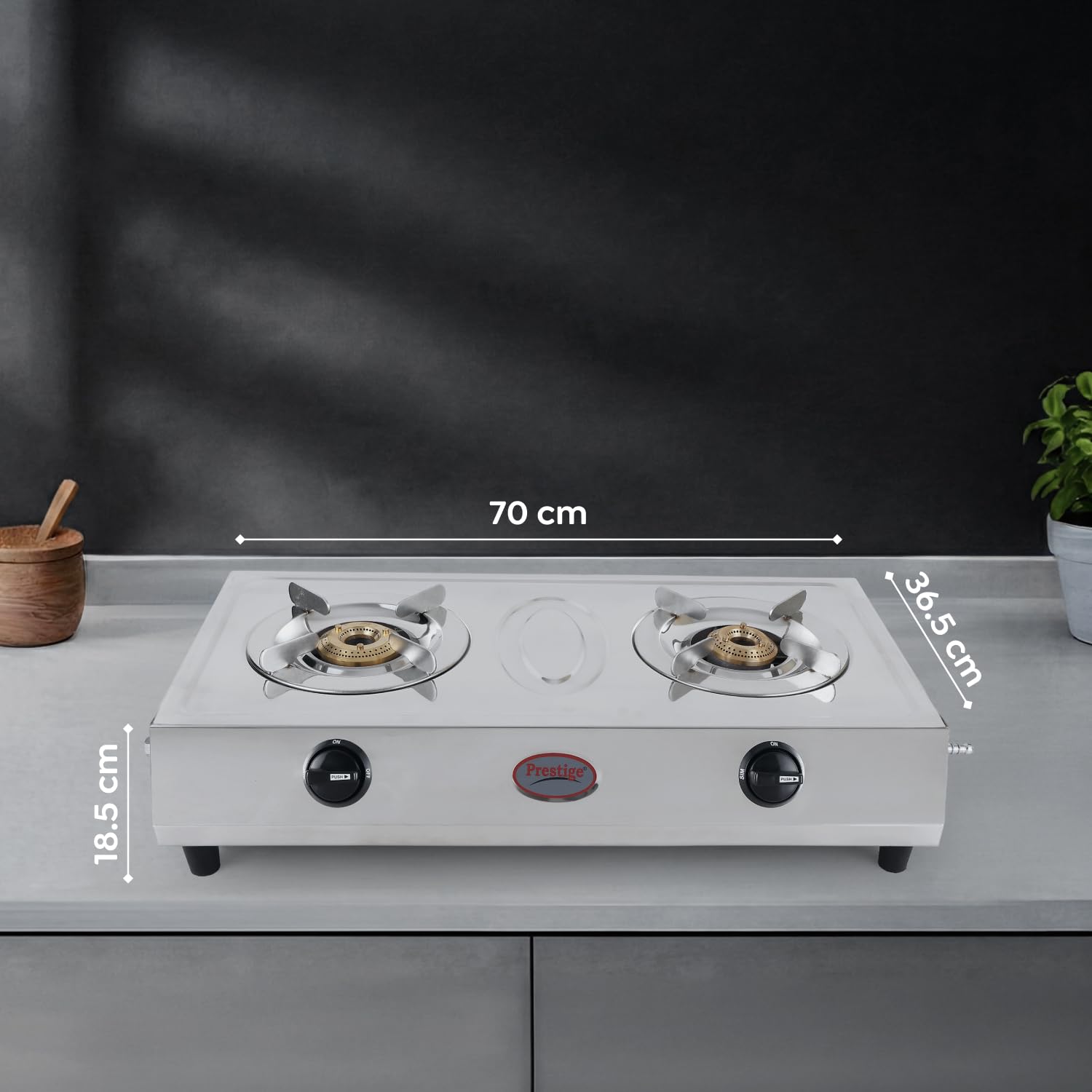 Prestige Gas Stove Two Burner Agni Classic - Image 2