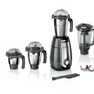 Bosch Pro 1000 Watts Mixer Grinder, Grey | MGM8842GIN 5Year Motor Warranty