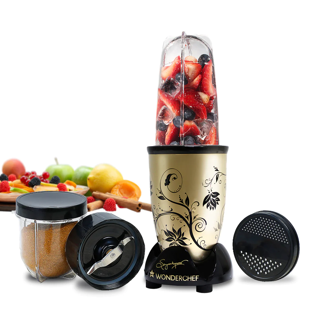 WonderChef Nutri-blend, 500W, 22000 RPM 100% Full Copper Motor, Mixer-Grinder, Blender, SS Blades, 2 unbreakable Jars, 2 Years warranty, Recipe book by Chef Sanjeev Kapoor - Image 11