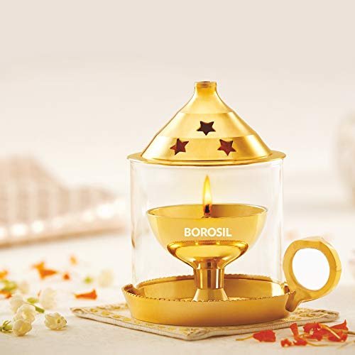 Borosil Diya-Mangal Brass(M)