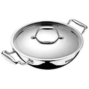Bergner Deep Kadai-Argent Triply 2.8Ltr
