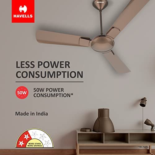 HAVELLS CEILING FAN -BRONZE COLA CHROME 1200MM - Image 2