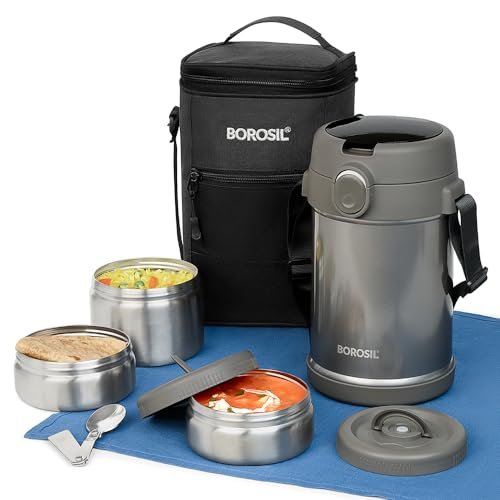 Borosil B-So3 Carryme Lunch Bag Grey